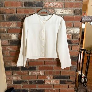 Zara Cream Button-Up Top